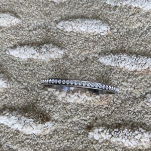 Coach Pave silver bangle